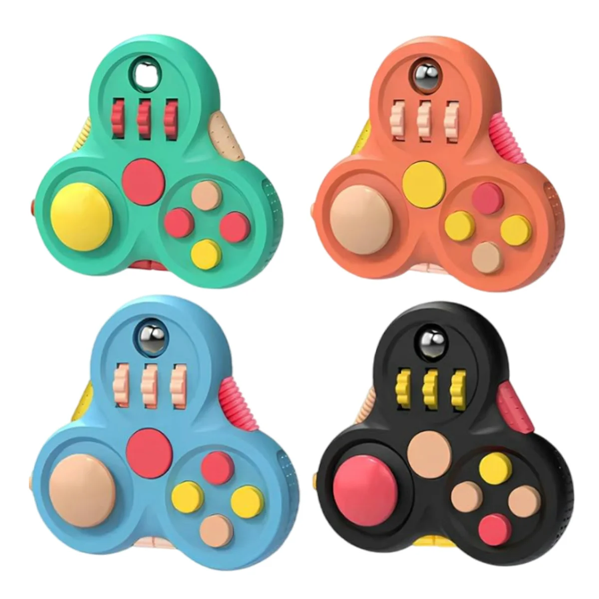 Fantastico giocattolo Fidget Pad per adulti, cubo da scrivania con controller Fidget Clicker, sollievo dallo stress ADHD, regali sensoriali per bambini, adolescenti, ragazzi, Natale