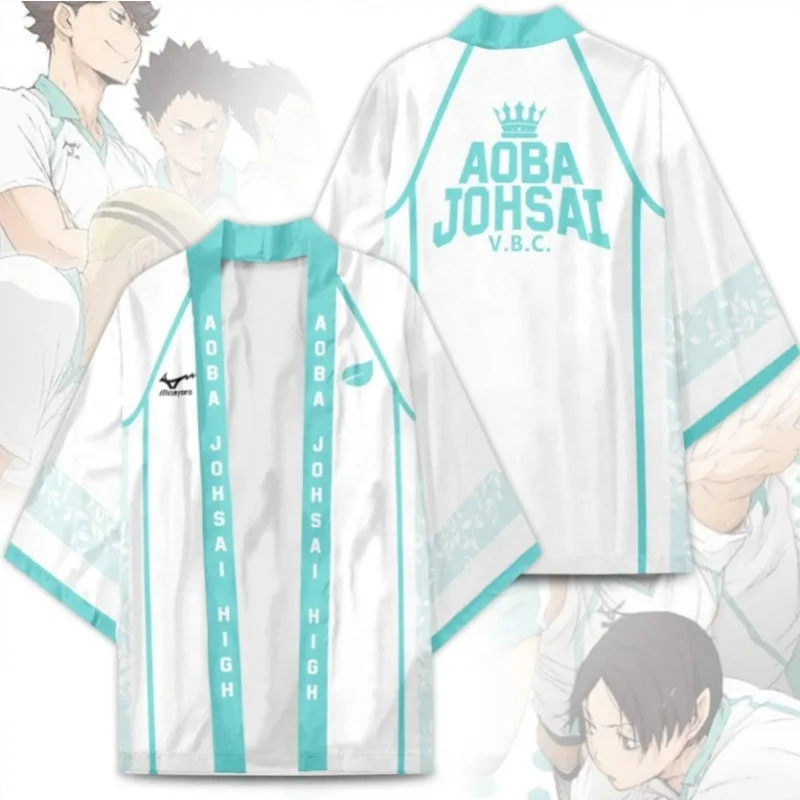 

Anime Haikyuu!! Cosplay Costume Oikawa Kimono Cloak Volleyball School Performance Sportwear Men Birthday Gifts