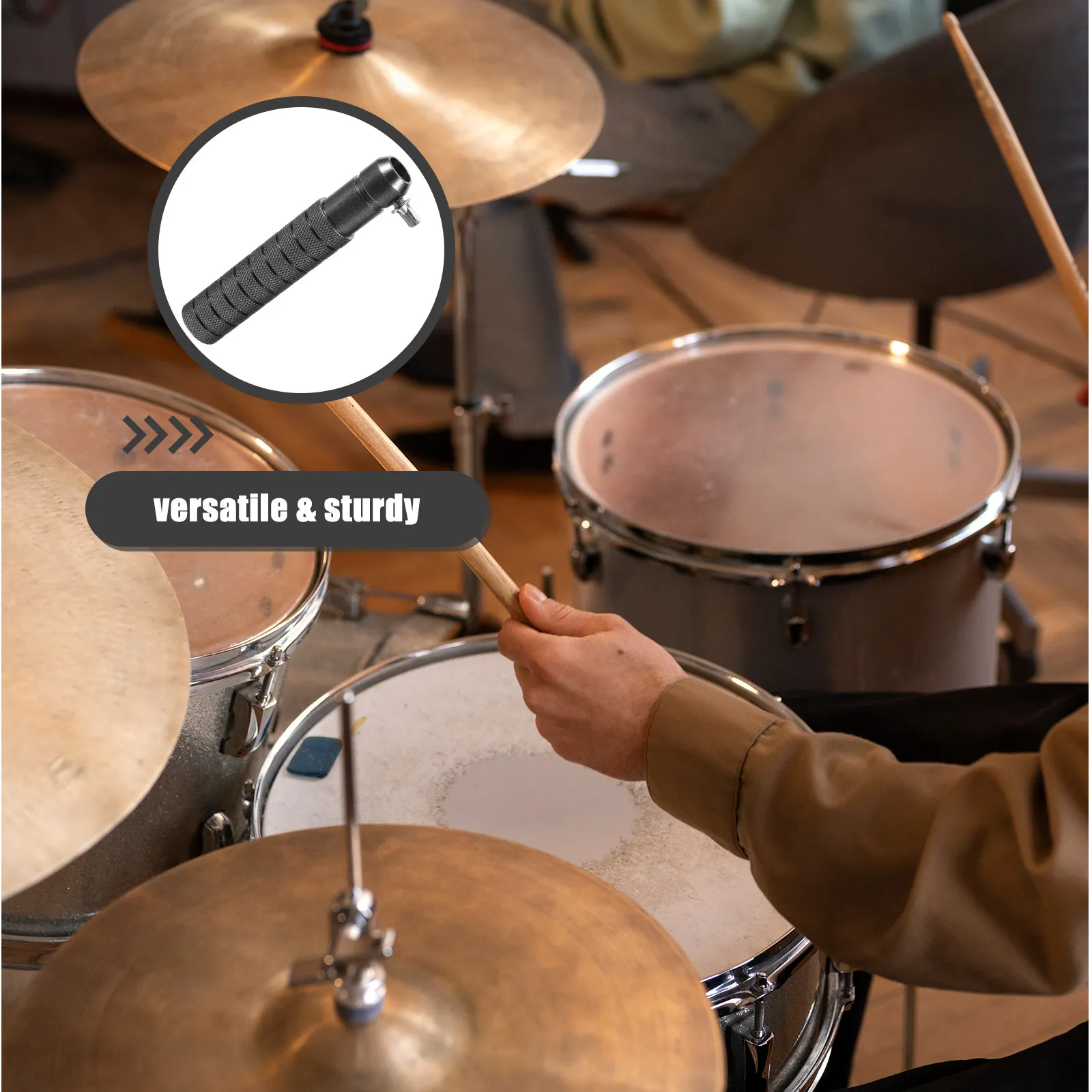 

Drum Counterweight Cymbal Stand Arm Metal Construction Stable Sleek Design Quick Install Balancing Weight for Drum Boom Stand