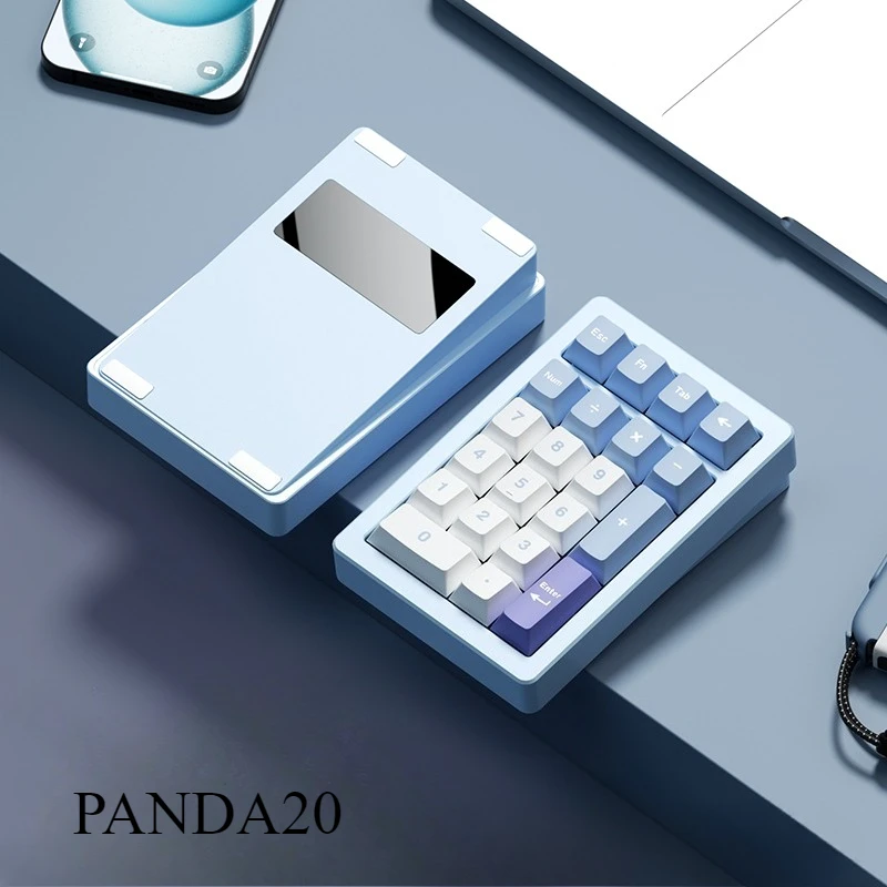 

Клавиатура PANDA20 V2, алюминиевая цифровая панель, офисная клавиатура, индивидуальная прокладка с возможностью горячей замены, RGB, офисная игровая механическая клавиатура