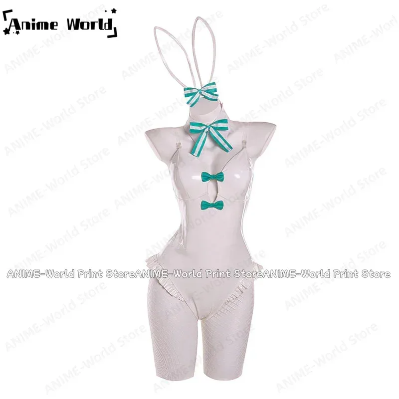 《Нестандартный размер》Аниме Кролики Rurudo Белый цвет Bunny Girl Косплей Костюм, 7;k'2.s;9,