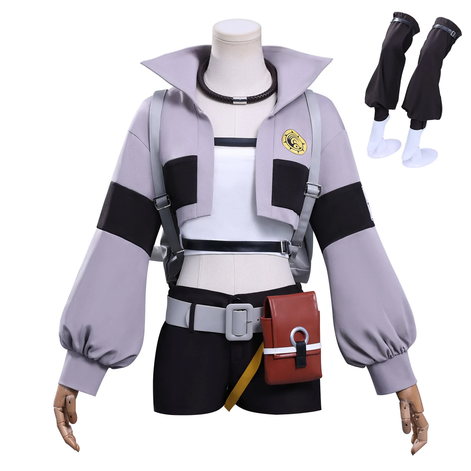 

Anime Game Gachiakuta Riyo Reaper Cosplay Costume Choker Akuta Cleaners Riyo Uniform Set Women Halloween Carnival Party Costumes