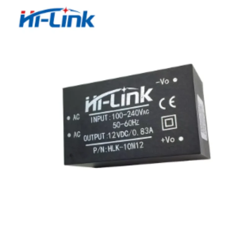 100pcs Hi-Link wholesale HLK-10M12 10W 12V 830mA Smart Home High Efficiency AC DC Converter Power Supplies Intelligent Module