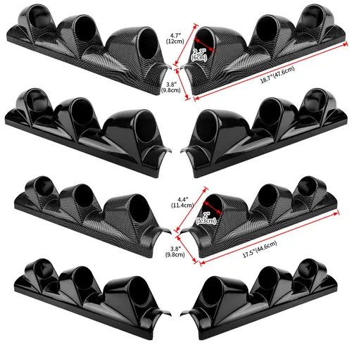 Imagen 2 del producto Soporte Universal para calibre de coche, 52/60mm, para la mayoría de los coches, negro, individual, doble, Trible, para conductor modificado, soporte para calibre de mano derecha