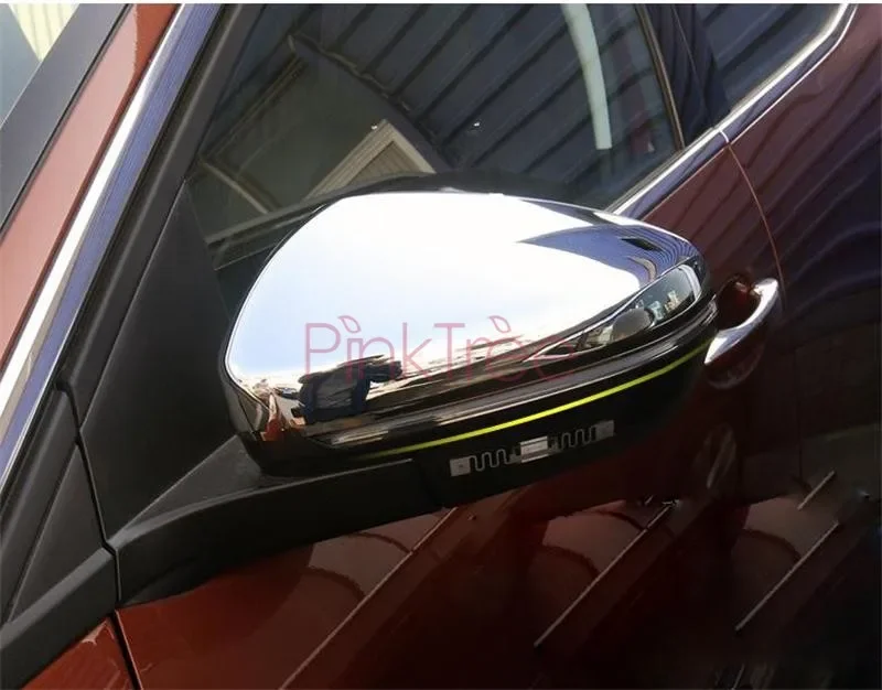 

Для Peugeot 5008 3008 2017 2018, серебряное боковое зеркало заднего вида автомобиля, декоративная накладка
