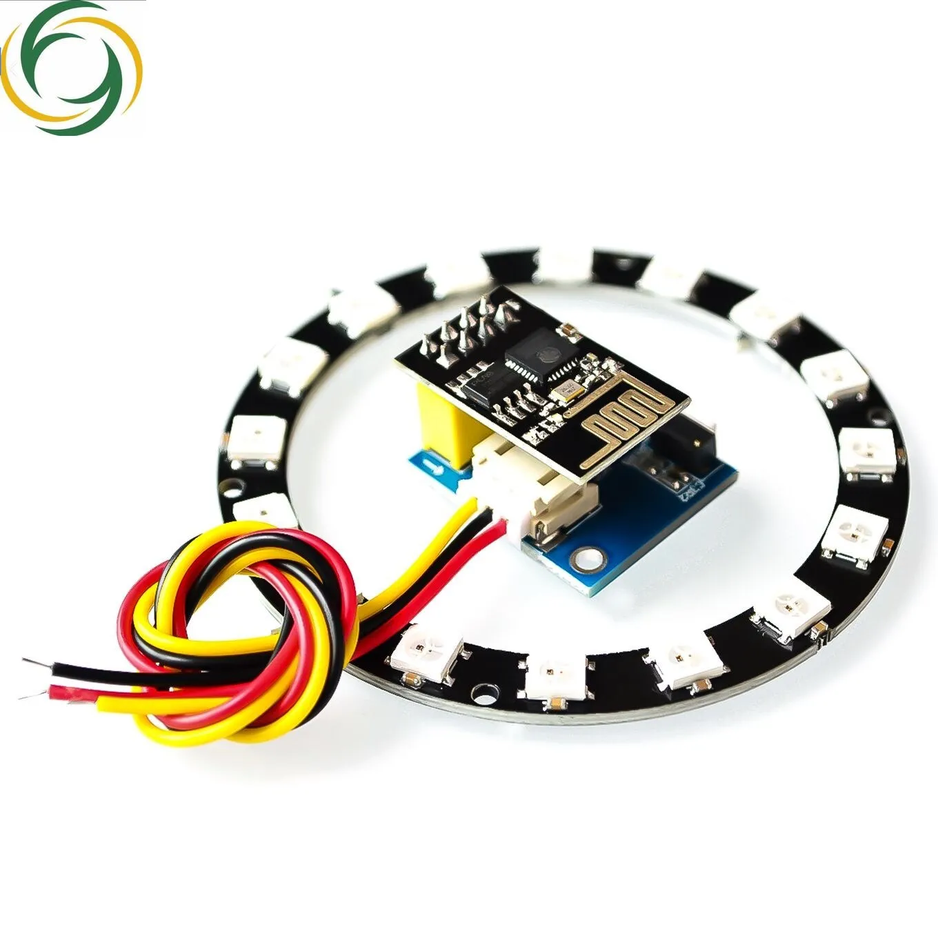 ESP8266 ESP01 ESP-01 RGB LED Controller Adpater WIFI Module for Arduino IDE WS2812 WS2812B 5050 16 Bits Light Ring Christmas DIY