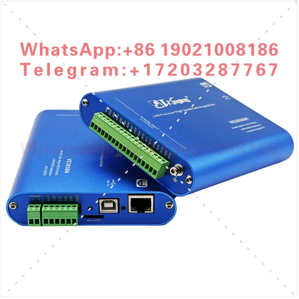 VE3658N Ethernet 24-bit data collection card, supports ADC/IEPE 102.4K rate uV class