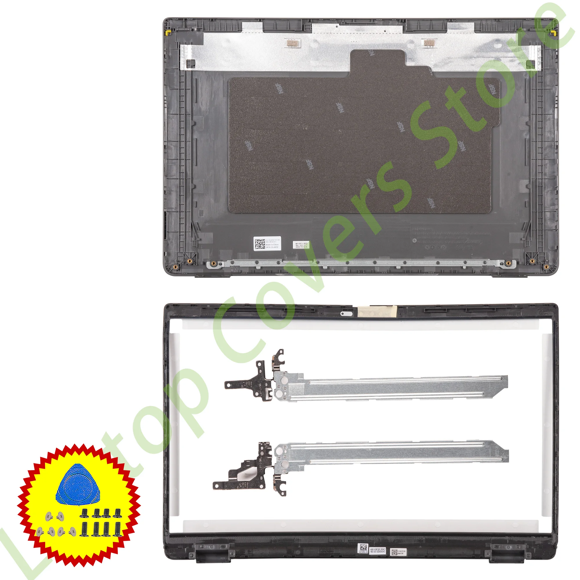 

Giparts For Latitude 3540 E3540 New Lcd Back Cover 03JW02 Front bezel Upper 0DVR0W bottom case 0XF4G1 hinges repair