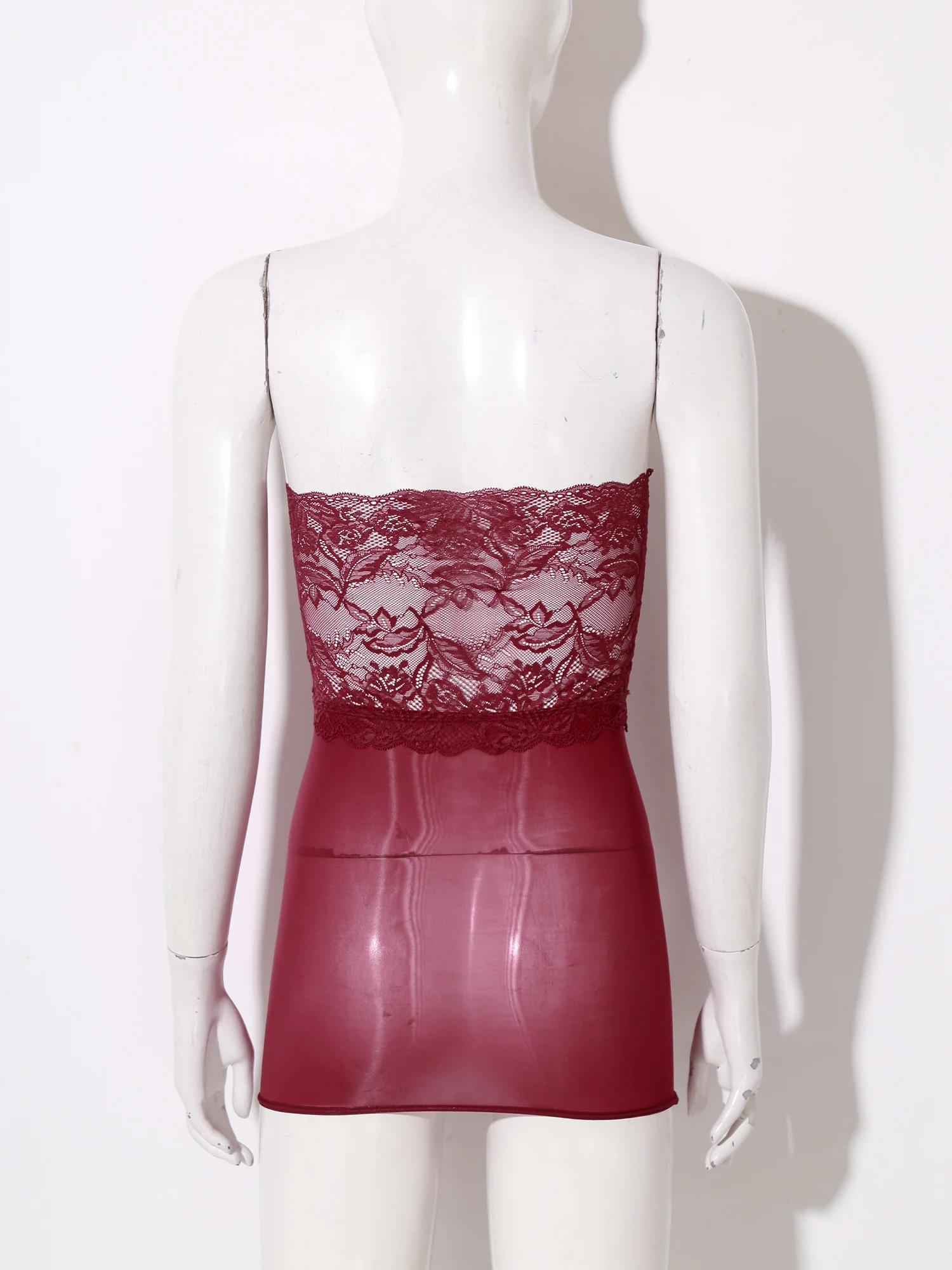 女性シースルーレースランジェリーチューブドレスセクシーな薄手の花レースパッチワークストラップレスメッシュボディコンドレス誘惑クラブナイトウェア