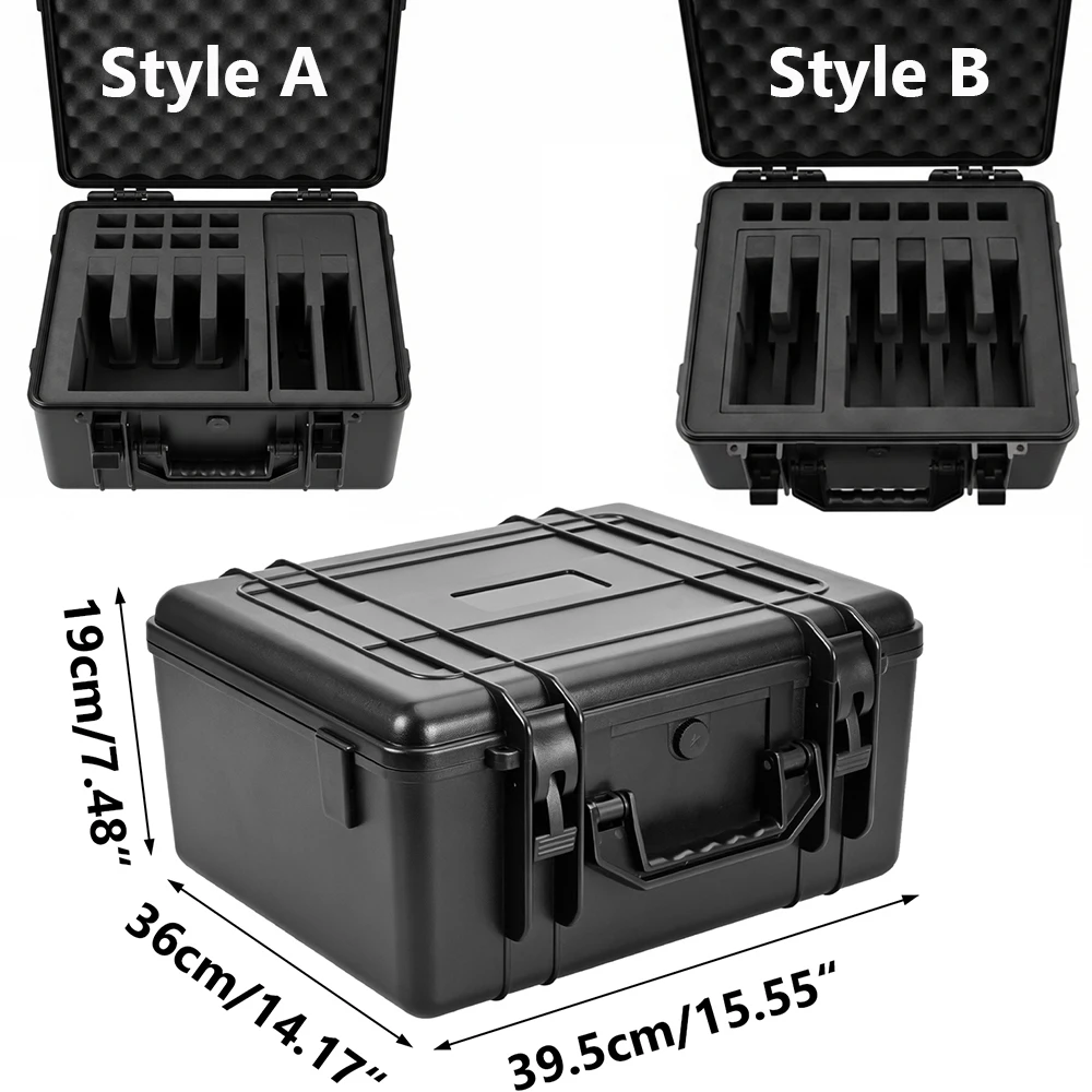 6 Pistol Case Hard Gun Case for Magazine/Pistol Suitcase Hunting Universal Handgun Transport Case for Shooting Range Carry Box view 4