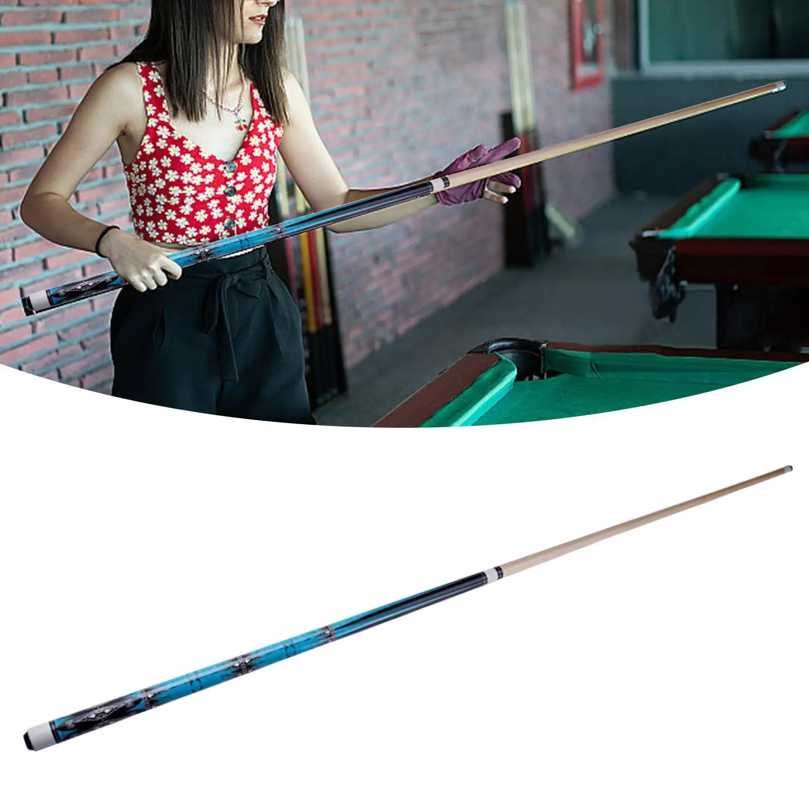

Pool Cue Stick 13mm Tip Stylish Adults Billiard Players Billiard Cue Stick Wooden Billiard Cue for Game Office Bar Home Practice