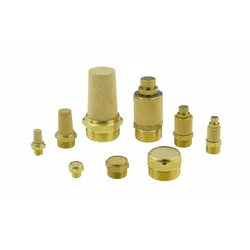 Brass Pneumatic Exhaust Muffler Fitting M5 M6 M8 1/8 1/4 3/8 1/2 3/4 1 BSP Male Thread For Air Noise Adjustable Valve Fitting