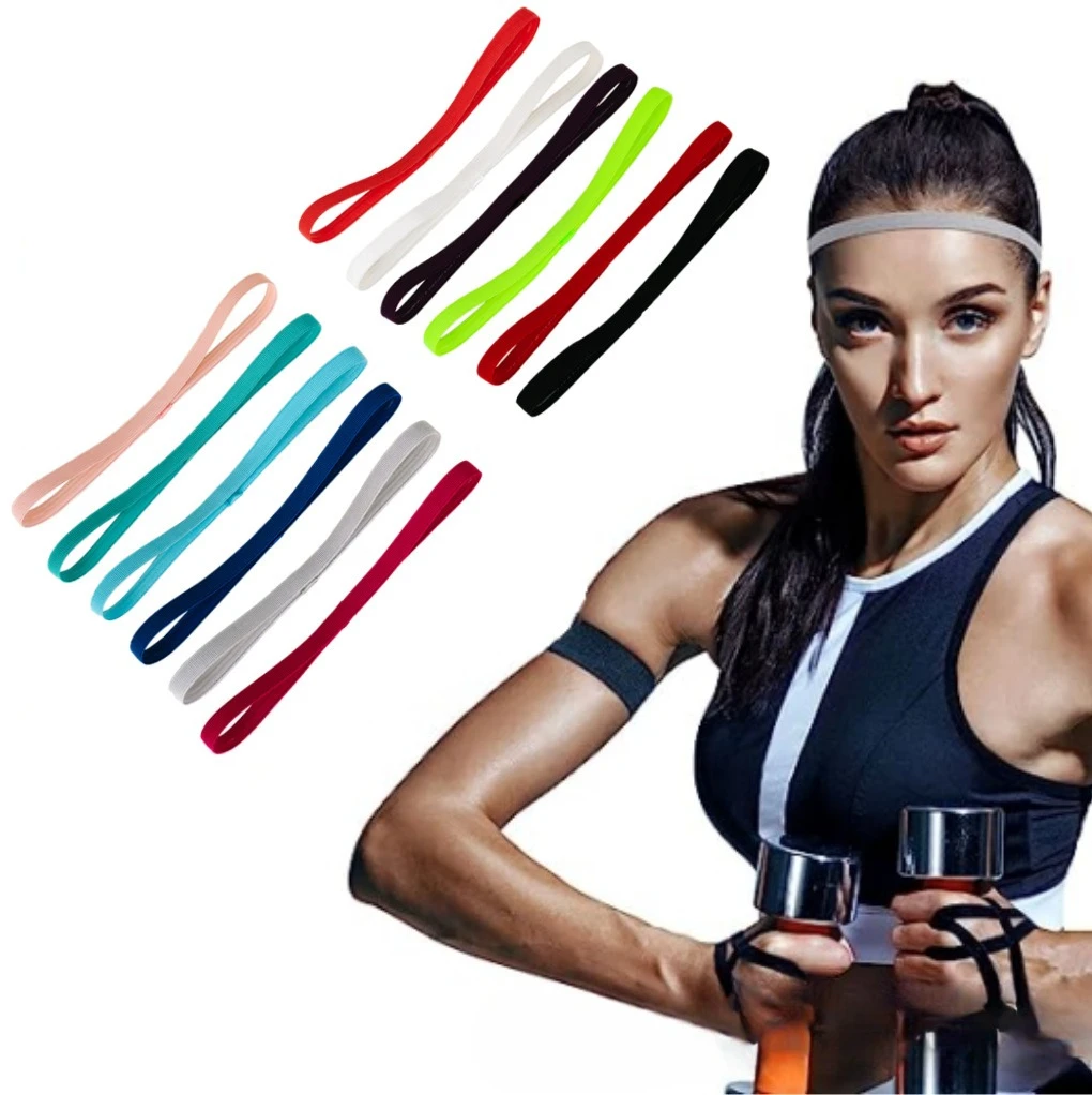 

Candy Color Headband Stretchy Non Slip Sports Hairband for Yoga Running Fitness