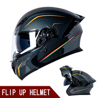 Flip Up Helmet Men's Motorcycle Helmet Double Lens Cruising Cross-country Motorcycle Full Helmet Covered Sunscreen Four Seasons