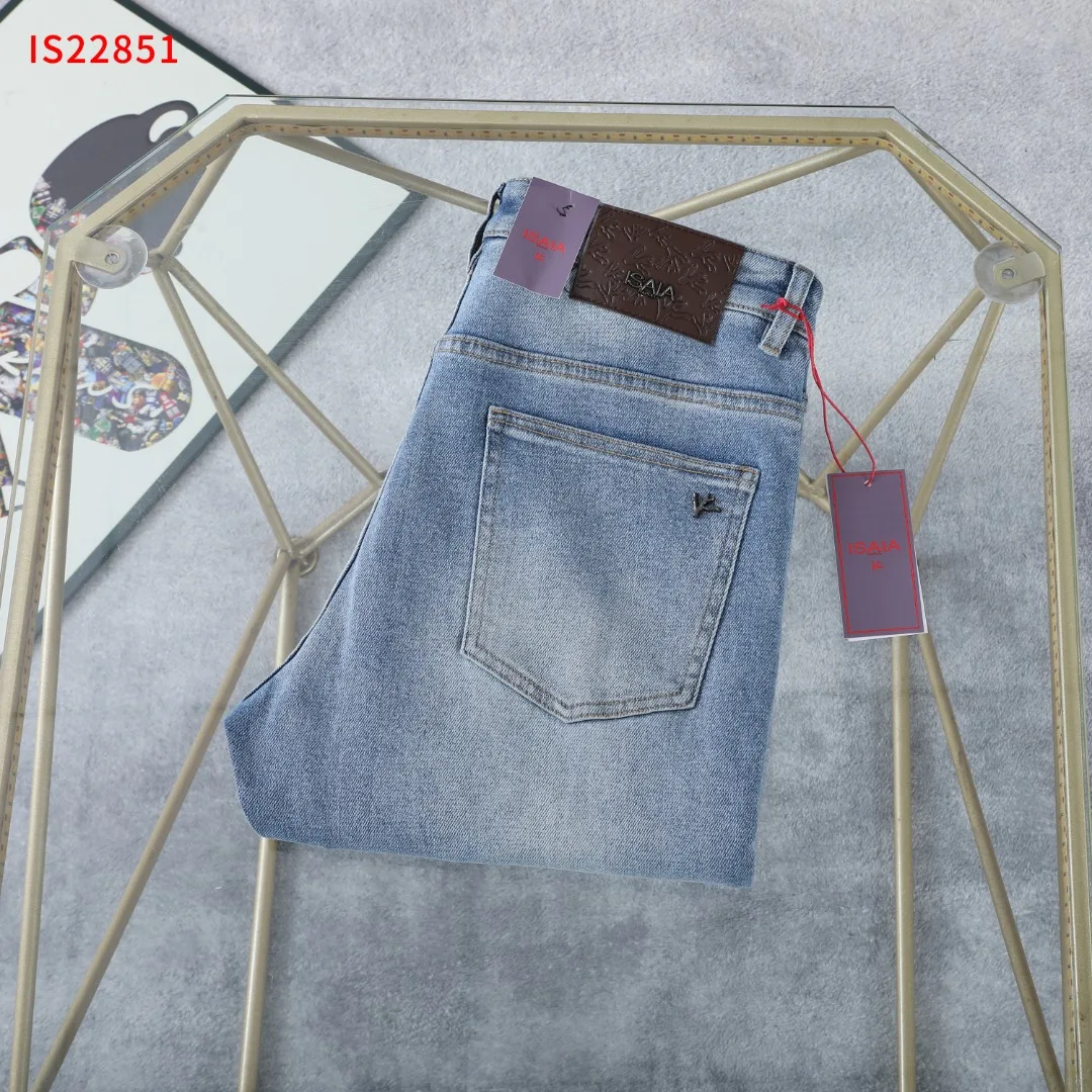

BLLIYOSS Light Luxury Classic Casual Pants Jeans Men 2025 FW Fashion Straight Leg pants Old Money Embroidery size: 30-42