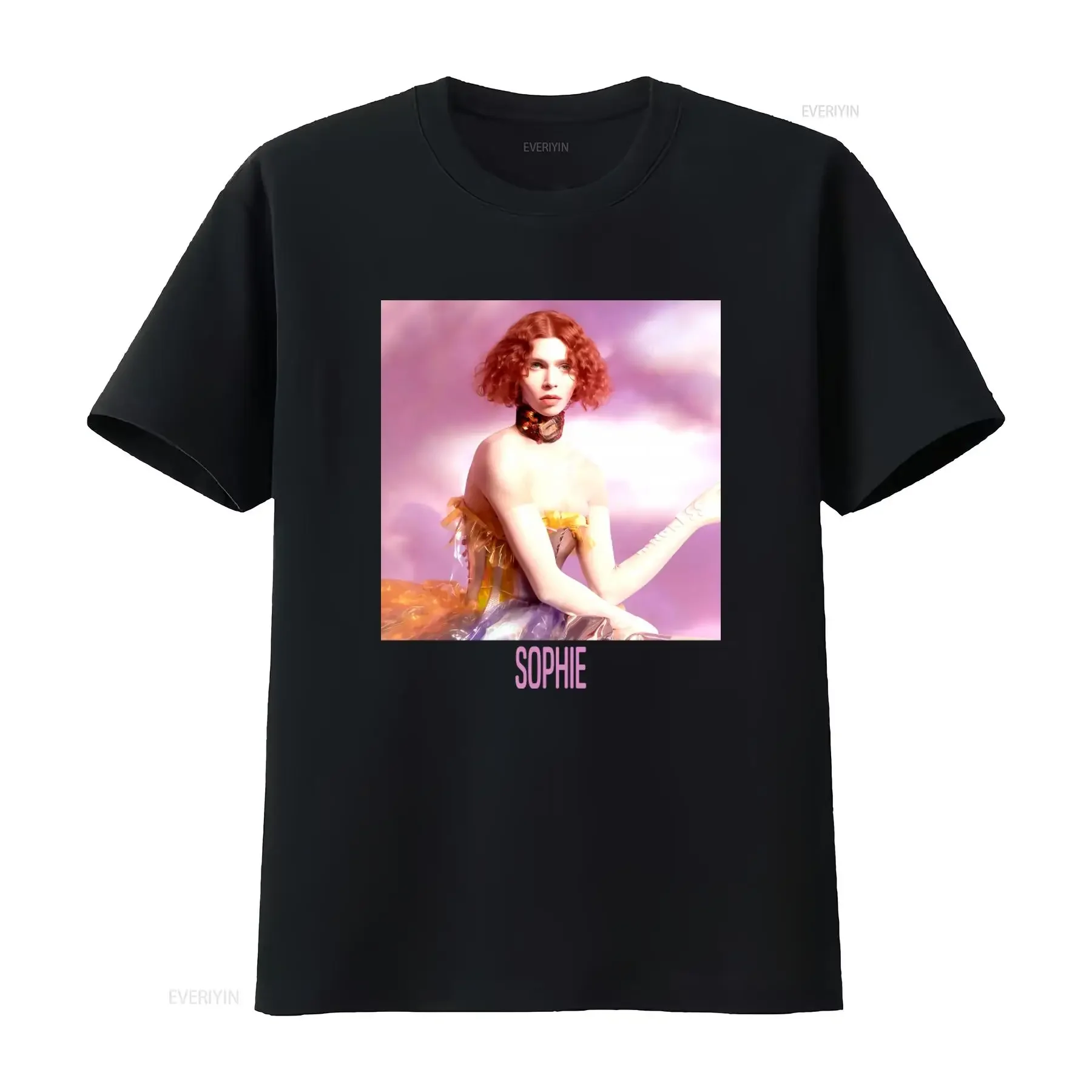 Camiseta vintage inspirada en los años 90 de SOPHIE con estampado de Oil of Every Pearl's Un Insides en algodón grueso, ropa de diseñador con lavado vintage.