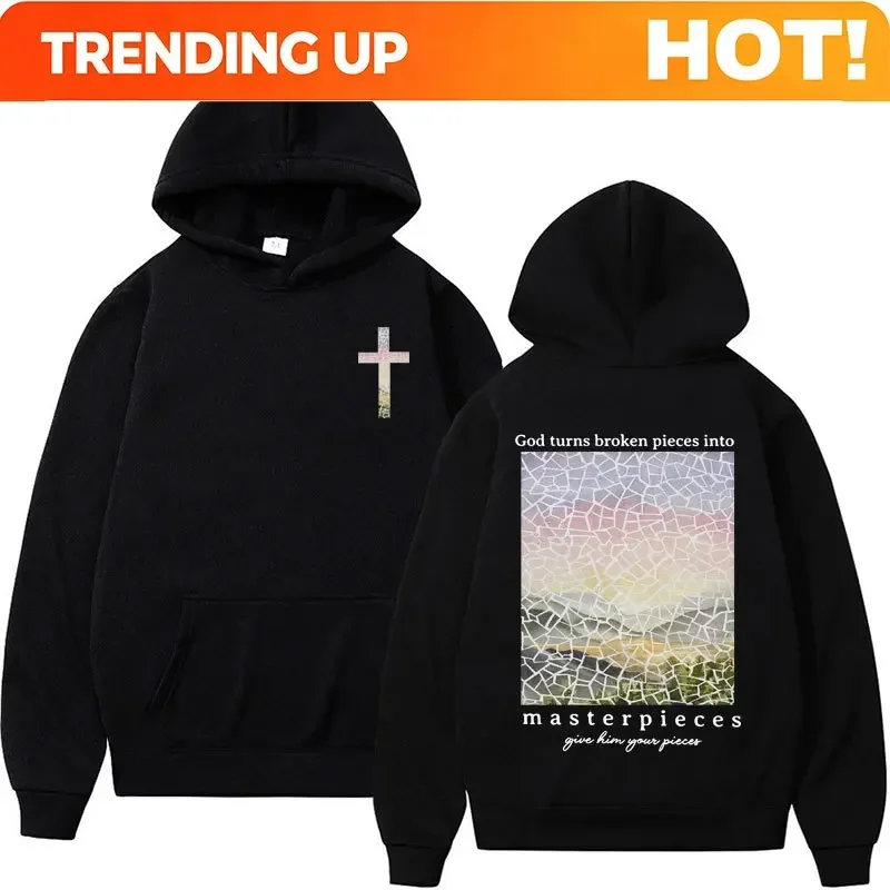 Customization Bible Verse Christian Hoodies Religious Gift Jesus Apparel Hoodie For Men Women's Harajuku Gothic Pullover Sweatsh