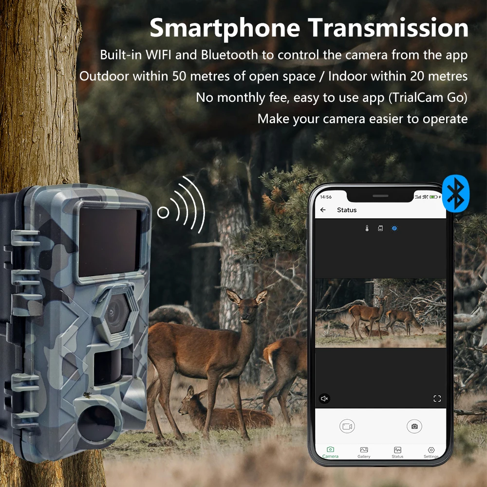 WiFi Trail Camera, 60MP Wildli - Outdoor Hunting Camera Wifi review and price