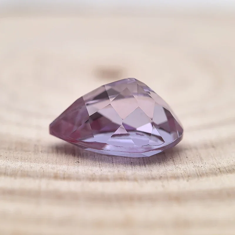 Lab Grown Alexandrite Stone Pear Shape Purple Color Charms Beads for Diy Jewelry Making Materials Selectable AGL Certificate