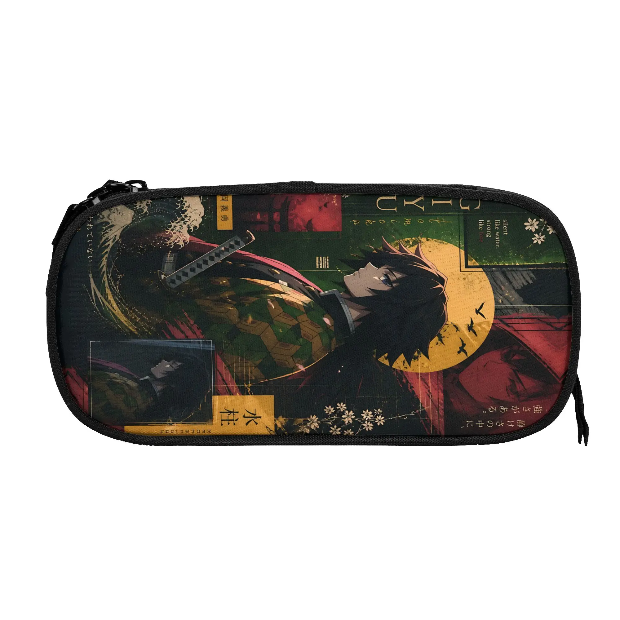 Custom Halloween Demon Slayer Large Capacity Bags for Child  School Pencil Bag for Boys Gilrs Kids