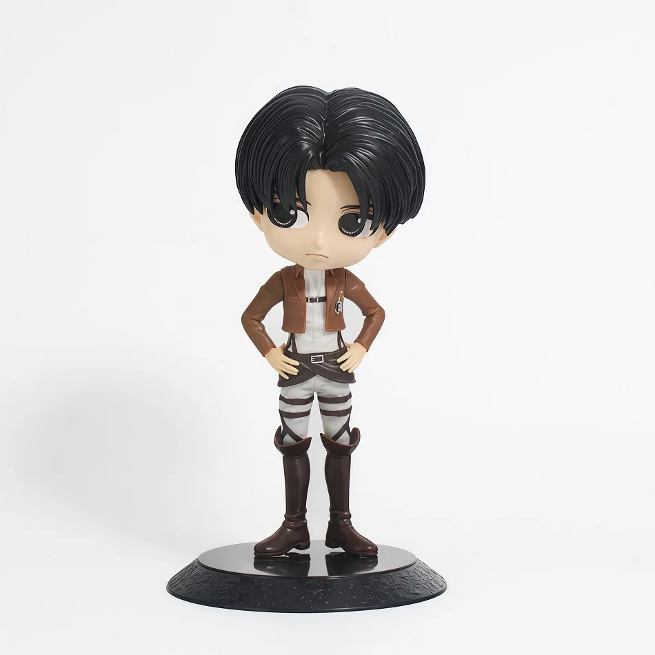 Attack On Titan Qposket Figure Eren Mikasa Levi Armin PVC Model Shingeki No Kyojin Anime Figurine Desktop Ornament Collectible