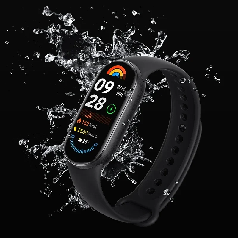 Pulsera de silicona para Xiaomi Mi Band, correa de goma deportiva para reloj inteligente Mi Band 9, 8, accesorios NFC
