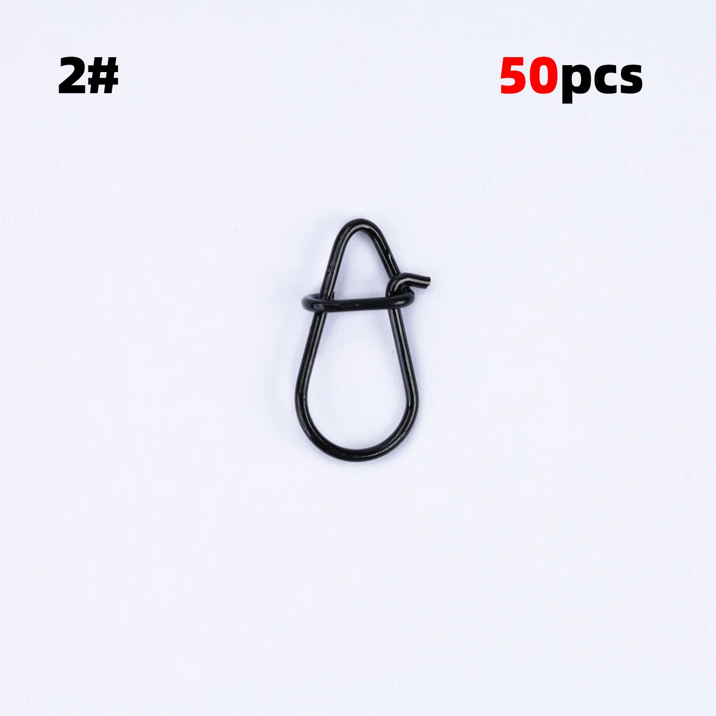 OUTKIT 50PCS Carbon Schwarz Edelstahl Pin Wirbel Angeln Zubehör Stecker Locken Clip Rollen Wirbel Sea Fishing Tackle