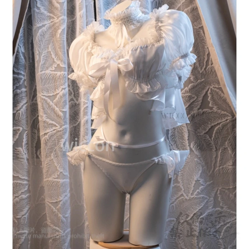 Аниме-игра NIKKE: Богиня Победы, белый костюм Доро для косплея, сексуальные купальники, платье, парик, необычный костюм для женщин, 2XL, вечеринка на Хэллоуин