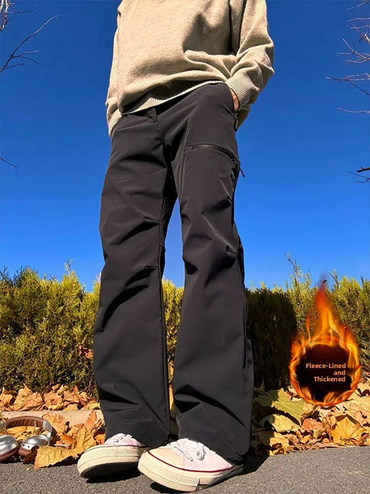 

Men's Outdoor Workwear Trousers Spring American Three-Proof Hard Fleece Lined Jacket Autumn Winter Trendy Brand Multi-P...