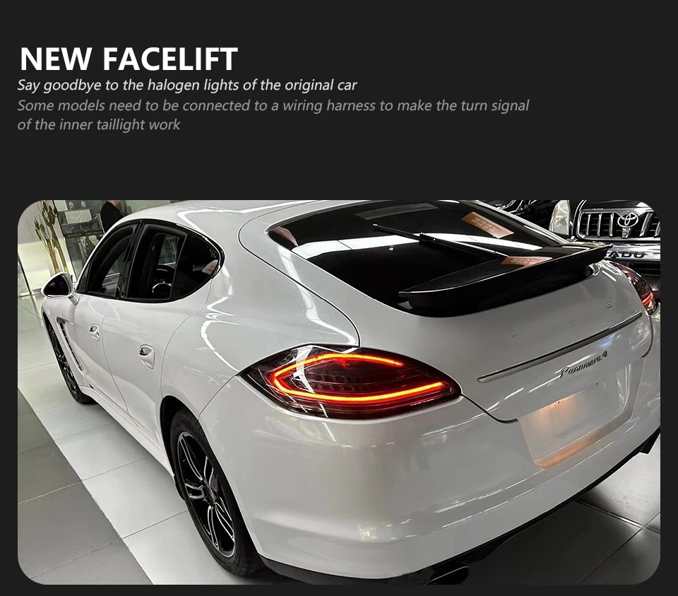 AKD Tail Lamp for Porsche Panamera 970.1 970.2 LED Tail Light 2010-2013 Rear Fog Brake Turn Signal Automotive Accessories