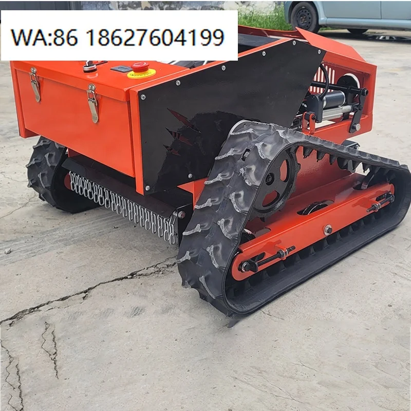Fast Delivery AWY550 Mini Crawler Remote Control Lawn Mower Grass Blade Robot With Cheap Price Cordless Rechargeable