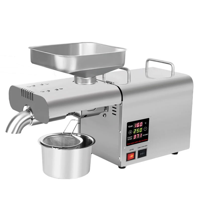 K28S Automatic Oil Press, Digital Temperature Control FLaxseed Oil Extractor, Peanut Oil Press, 5-7KG