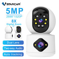 Vstarcam 5MP WiFi Camera Dual Lens Baby Monitor Indoor Home Cameras Auto Tracking Ai Human Detection Surveillance IP Cam