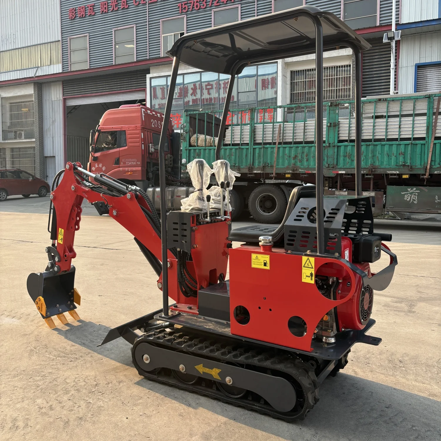 Mini pelle CE Epa Euro 5 à haute efficacité de travail, cabine multifonctionnelle personnalisée, livraison rapide, mini-pelle de 1 tonne