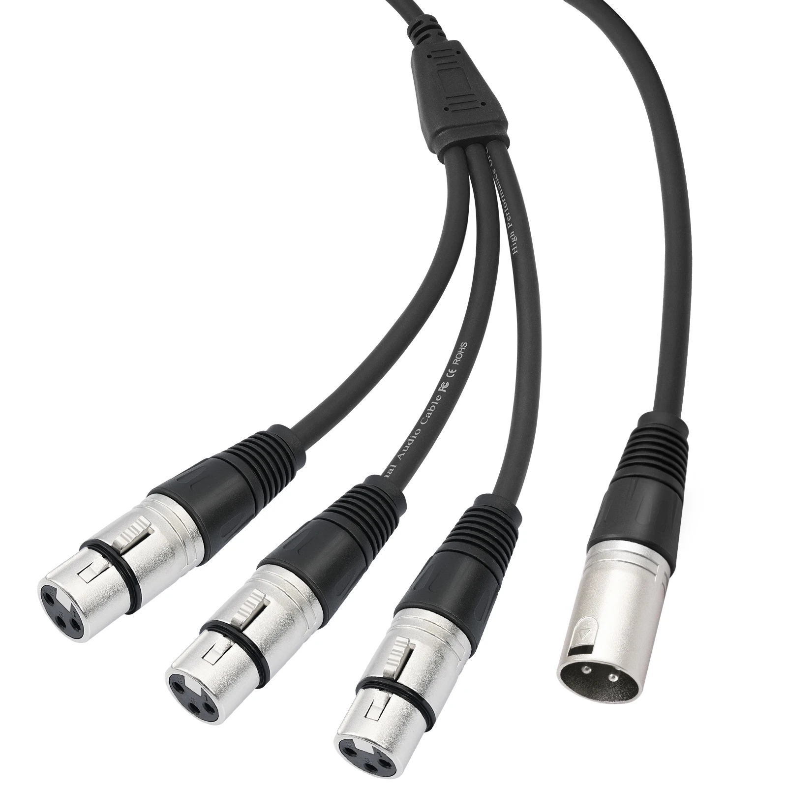 3Pin XLR الفاصل احباط + مضفر محمية الصوت مهائي كابلات ارتداء مقاومة متوازن XLR Mic الحبل لخلاط ميكروفون مكبر للصوت #1