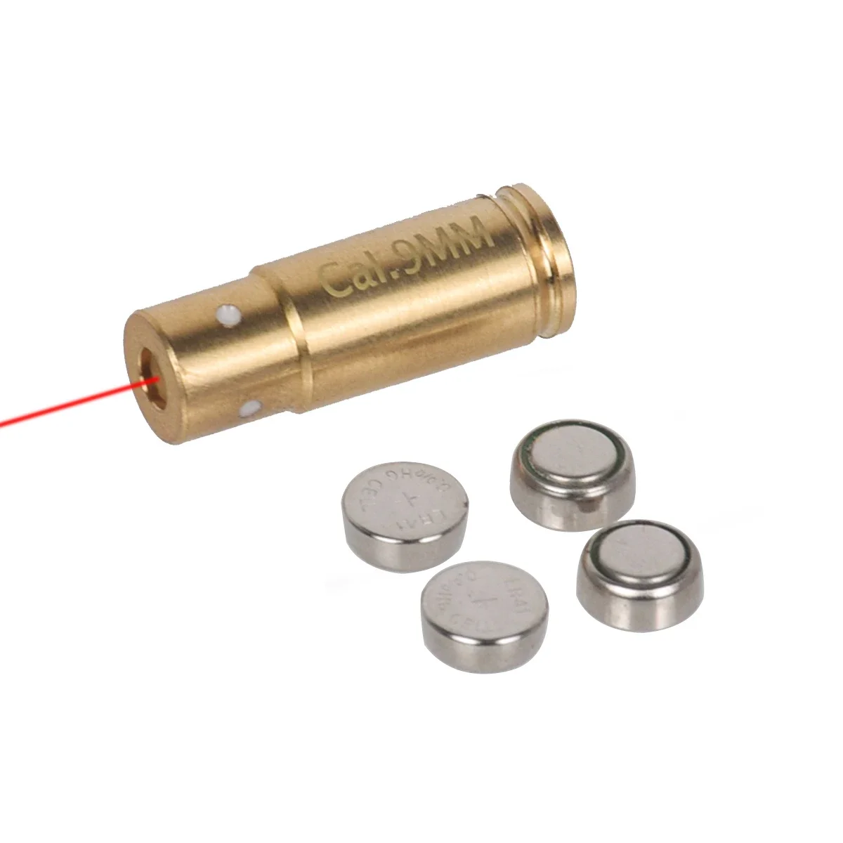 High Quality 9mm 9x19mm Red Laser Boresighter Training Bullet Snap Caps  Bore Sight Hunting Handgun Accessories Included Battery