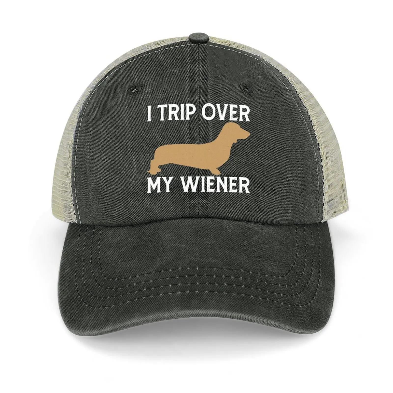 

I Trip Over My Wiener Funny Wiener Owner Saying Baseball Cap Snap Back Hat Winter hat Cosplay Woman Hats Men's