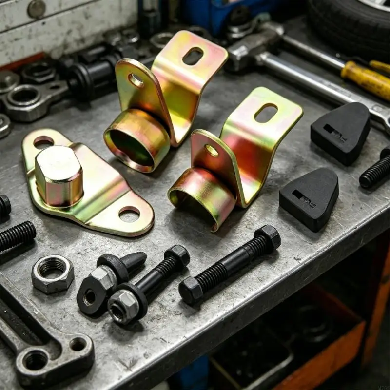 M76E Pickup Heckklappenscharnier-Reparatursatz, 8-teiliges Metall-Hardware-Set für die Autoreparatur – Detail 3