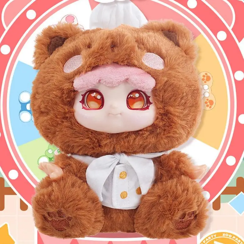 Anime Doll Soft Stuffed Doll Cute Anime Zoo Plush Toys Hugging Pillow Periphery Stuffed Figure Model For Collection plushies