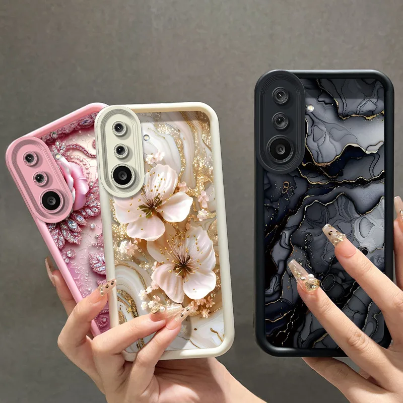 Phone Case For Samsung Galaxy M36 5G/F36 5G Anti-scratch Casing For Samsung Galaxy M56/F56 Oil Painting Art Sunflower Casing