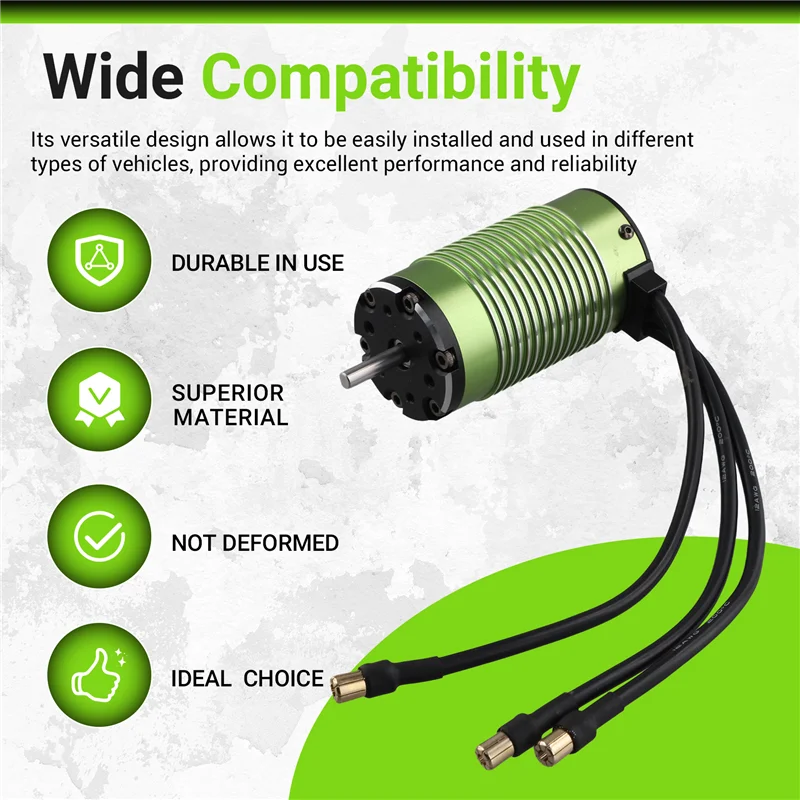 YSIDO 4274 3600KV Brushless Motor For RC ARRMA TRAXXAS EDF Boat 1/8 Car Monster Truck Off Road