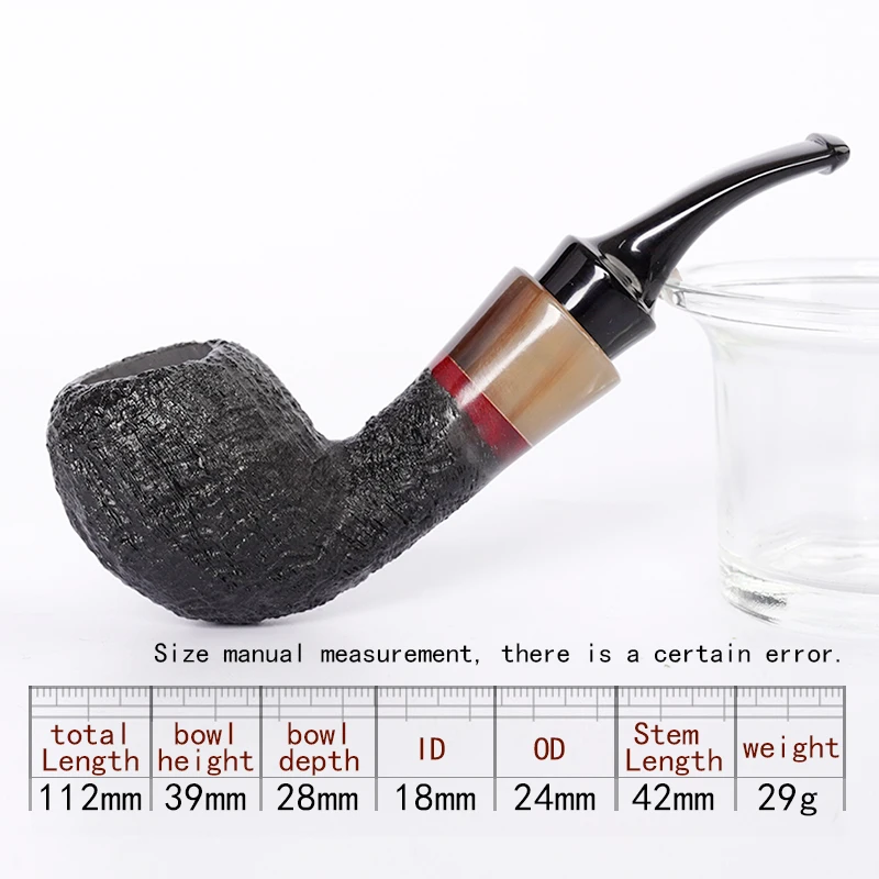 MUXIANG handmade briar tobacco pipe classic Popeye pipe portable detachable solid wood pipe Father\'s Day gift