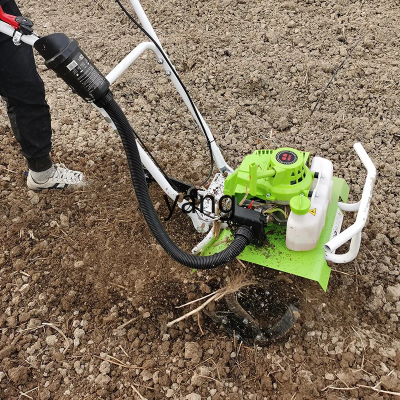 LTT kleine Mikrofräse Haushalt Multifunktions-Vertikutierer Hacken Feld Graben Rasenmäher