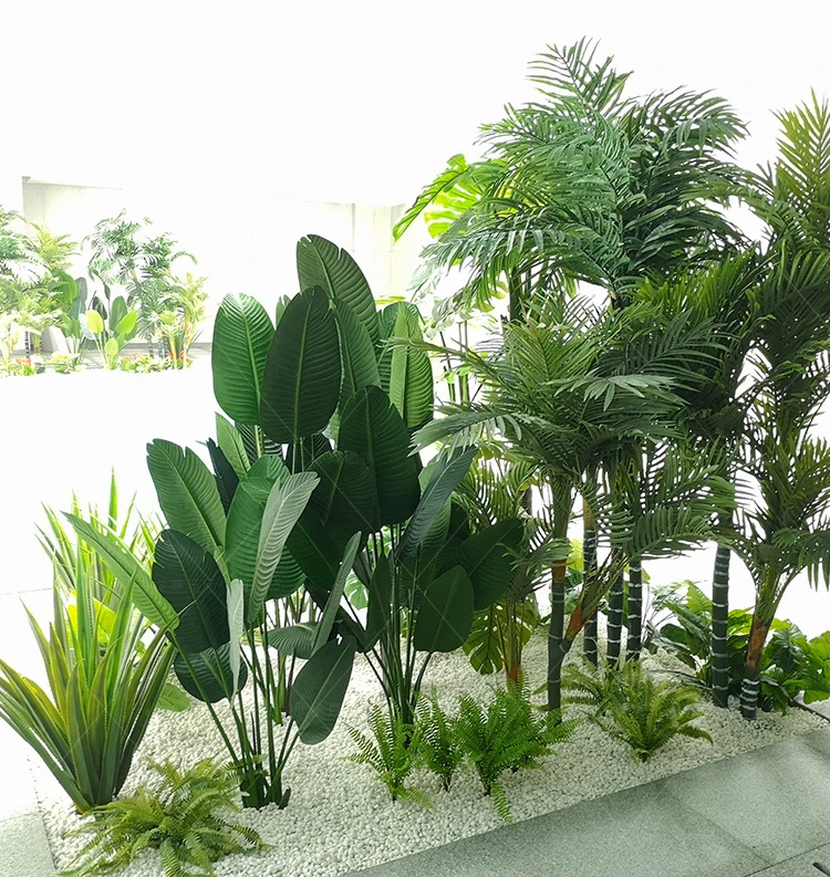 

Artificial Green Plants Large Potted Indoor Outdoor Landscaping Leisure Home Wedding Decoration