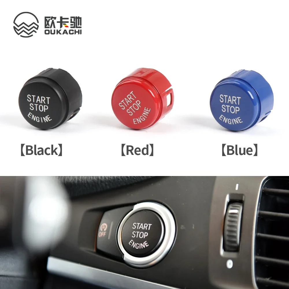 LHD For BMW X3 F25 2011-2016 Start  Stop Engine Push Button Switch Cover One Button Start Button One Button Start Switch