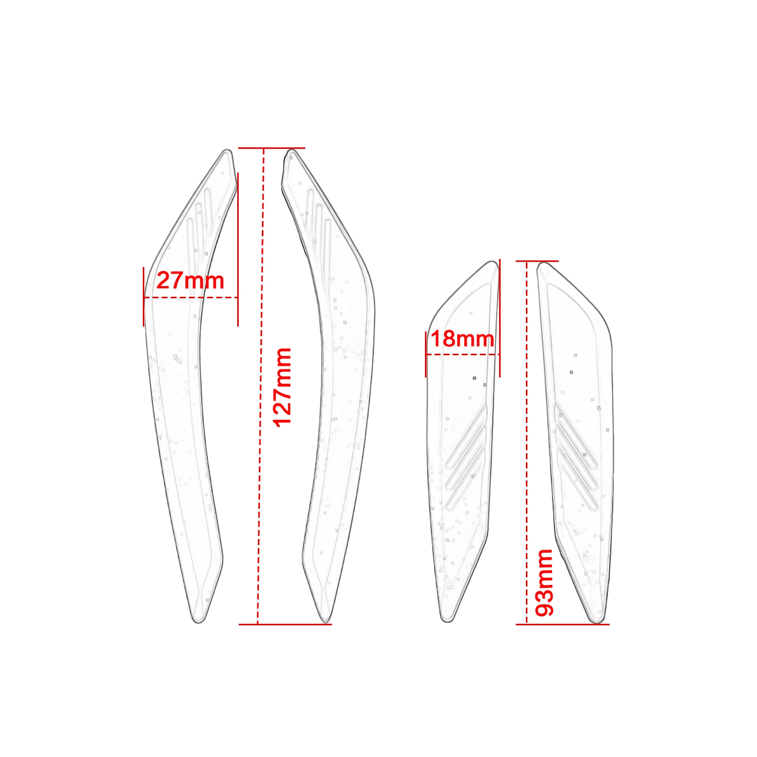 Motorcycle Accessories For Yamaha NMAX125 155 Anti-Collision Strip Stable Side Cowl Fairing Scratch Protection Guard