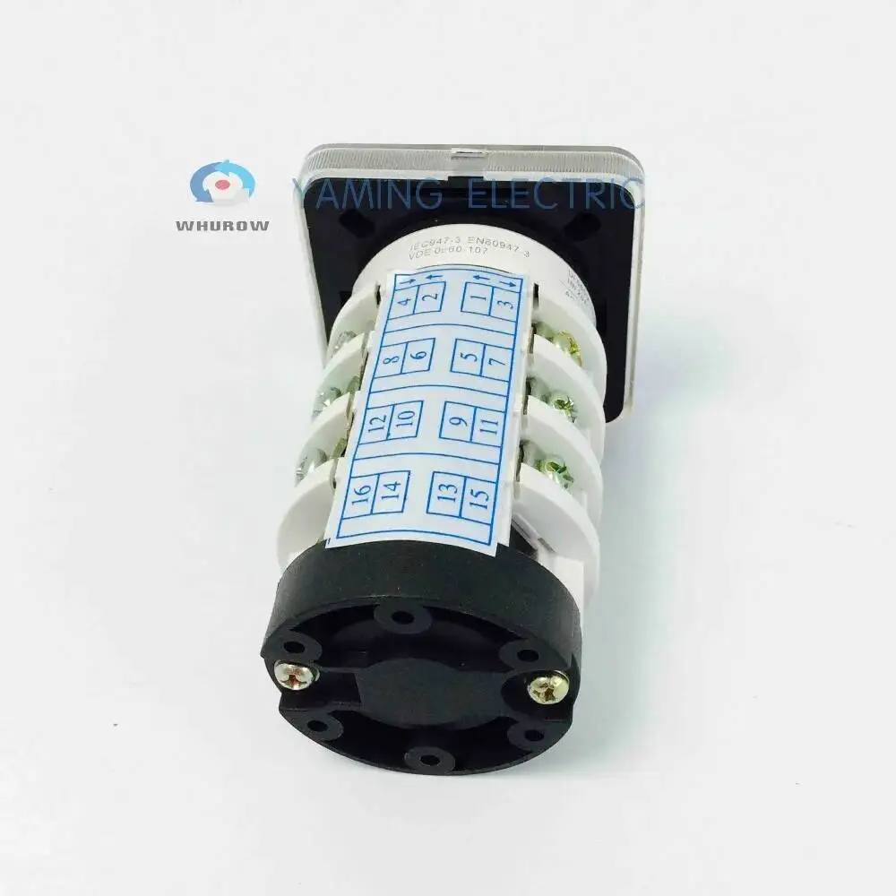 7 positie draaischakelaar 4 Fasen 20A handleiding motor machine schakelaar hoogspanning elektrische cam omschakelaar YMZ12-20/4