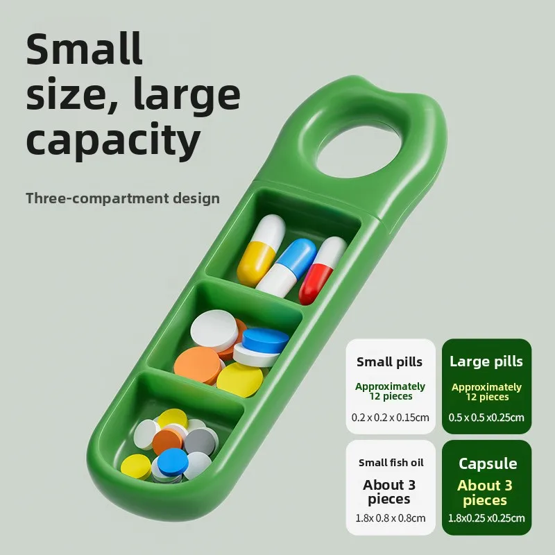 Portable Small Pill Box, One-day Light-proof Pill Storage Box, Mini Small Portable Medicine Pill Compartmentalized Storage Box