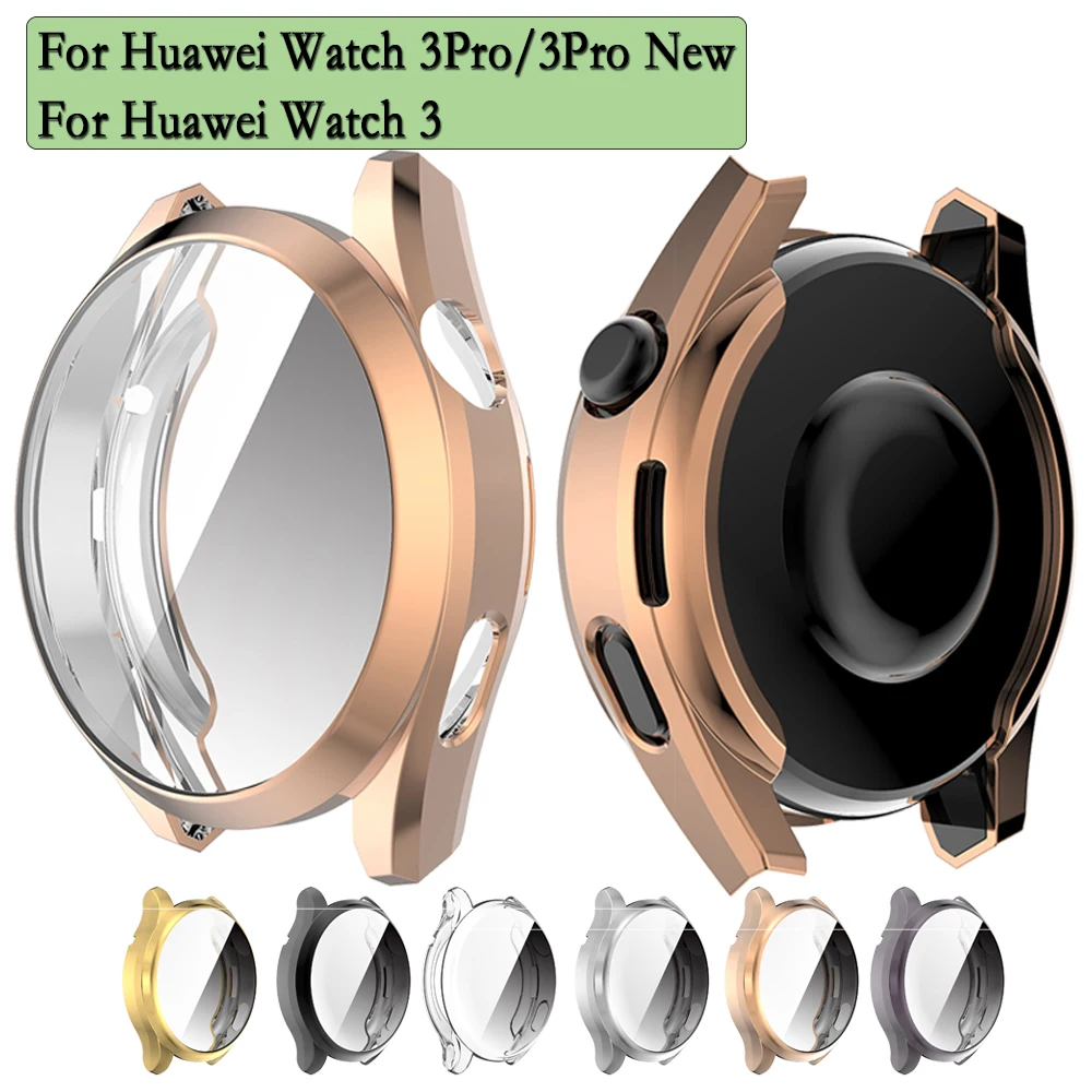 

TPU Protective Case For Huawei Watch 3/3 Pro/3Pro New Screen Cover Smartwatch shell With Screen Protector