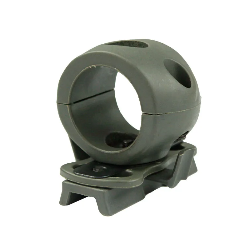 VULPO 20mm 24.5mm 30mm diametro casco torcia montaggio Clip tattica torcia morsetto adattatore per veloce/MICH casco Rail Groove